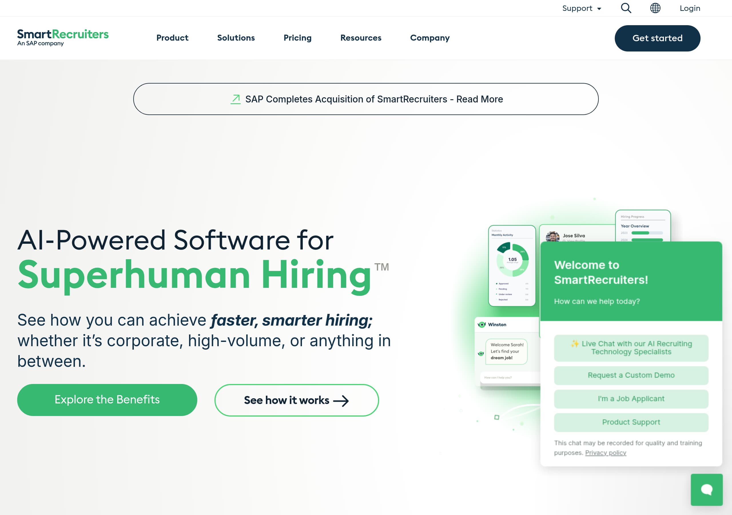 SmartRecruiters – Footer screenshot Footer – SmartRecruiters website breakdown