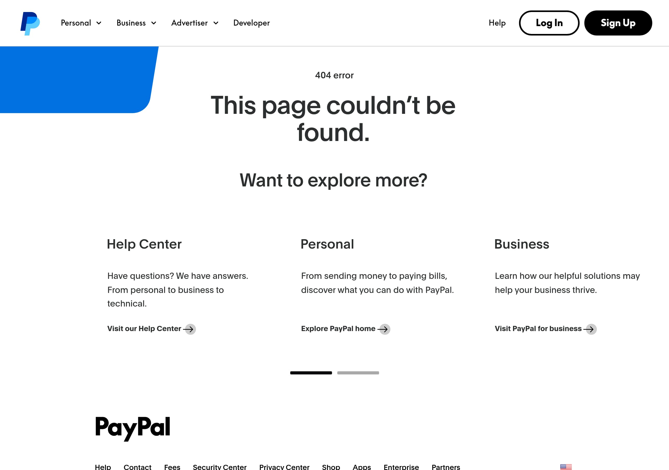 PayPal – Pricing screenshot Pricing – PayPal website breakdown